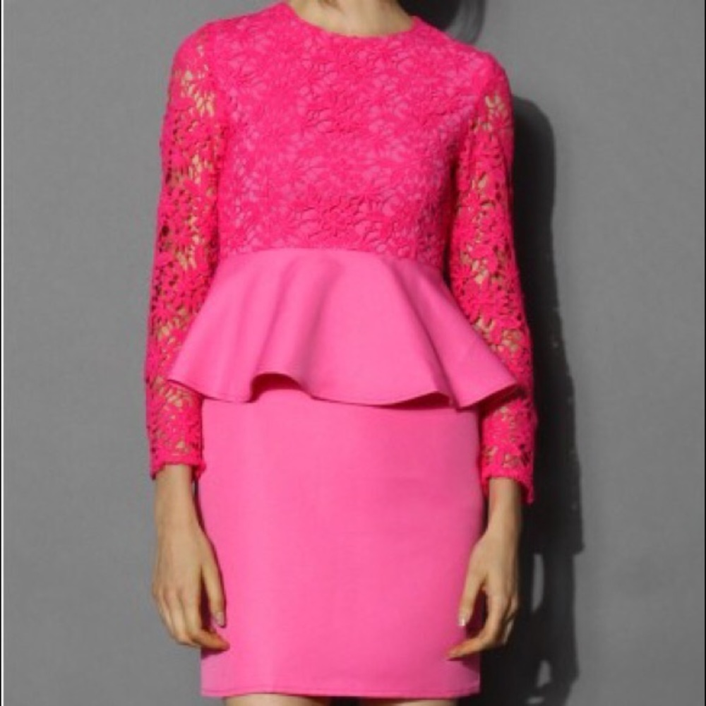 Chic Wish peplum dress